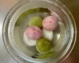 いちごの三色団子あんこ添え♡作り方7写真