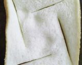 手裏剣トースト（マヨタマチーズ）作り方1写真