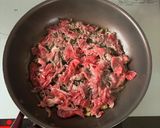 食感がいい!簡単『きのこ入り牛丼』作り方3写真
