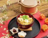 銅鍋てふてふで作る　ふわとろ絶品　親子丼作り方9写真