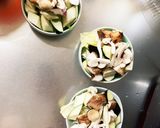 肉無豆腐簡単コク旨さっぱり梅ごま味野菜炒作り方11写真