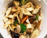 肉無豆腐すっきり梅ケチャップ味野菜炒め作り方15写真