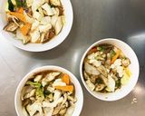 肉無豆腐簡単コク旨さっぱり梅ごま味野菜炒作り方16写真