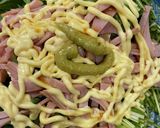 水菜とハムのわさびマヨネーズ和え作り方8写真