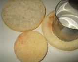イングリッシュマフィンで朝食作り方1写真