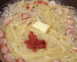 簡単ワンパン☆梅バターパスタ☆ランチ作り方2写真