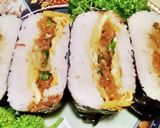 *牛肉 玉子 三つ葉 のおにぎらず***作り方9写真