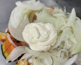 簡単！かぼちゃとクリームチーズのサラダ作り方2写真