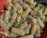 こんにゃくと挽肉のクレソン入り甘辛炒め♪作り方5写真
