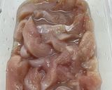 【簡単晩ご飯】鶏胸肉の味噌はちみつ炒め作り方2写真