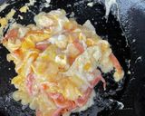 オムレツの 具は桜蝦 チーズ入り作り方4写真