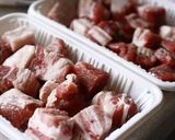 新じゃがと豚の甘辛揚げ煮作り方1写真