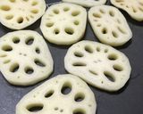 蓮根の明太子詰め☆バター焼き作り方1写真