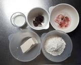 HMと豆腐で簡単！桜のマーブルあんぱん作り方1写真