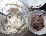 HMと豆腐で簡単！桜のマーブルあんぱん作り方4写真