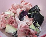 豚こまと茄子のみぞれ煮作り方4写真