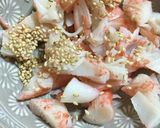 ライスペーパー かにかま巻 ごま油焼き 作り方1写真