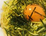 ジェノベーゼパウダーで●海苔玉子パスタ作り方3写真