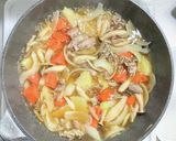豚バラ肉とジャガ芋のキムチ炒めチーズ乗せ作り方4写真