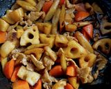 食べすぎ危険!コクうま根菜煮物作り方6写真