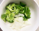 コク旨オイきな粉味豚こま回鍋肉青椒肉絲風作り方5写真