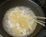 パスタ赤じそとバターワンパン☆春休み昼食作り方1写真