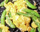 スナップエンドウの卵炒めです♪旬を食べよ作り方4写真