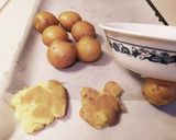 ネギとスマッシュドポテトのアペタイザー作り方2写真