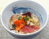 父の日に♪海鮮ゴマだれ丼　〆は冷やし茶漬作り方5写真