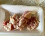 レモンと鶏モモ肉のスパゲッティ作り方1写真