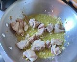 レモンと鶏モモ肉のスパゲッティ作り方6写真