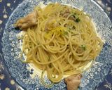 レモンと鶏モモ肉のスパゲッティ作り方10写真