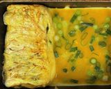 九条ねぎの玉子焼き／だし巻き玉子作り方3写真
