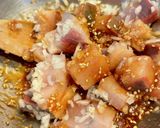 韓国風ぶりポキ丼作り方3写真