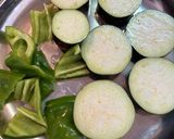 鶏ももと茄子とピーマンのマスタード炒め作り方2写真