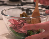 菜の花とローストビーフの蕗のとう味噌和え作り方4写真