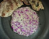 グルテンフリー　紫キャベツのお好み焼き作り方3写真