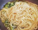牛焼き肉とブロッコリーのパスタ作り方6写真