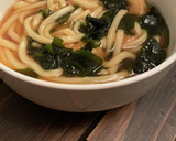 ワカメと油揚げの煮込みうどん作り方2写真