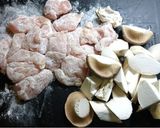 ササミの唐揚げエリンギ炒め大根おろし添え作り方3写真