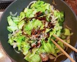 とんかつソースで肉野菜炒め作り方5写真