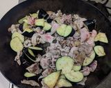 ごま油香る 豚肉となすの豆腐チャンプルー作り方4写真