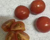 【超簡単】トマトと水菜の和え物作り方1写真