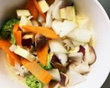 お一人様☆レンジ簡単きな粉シチューライス作り方13写真