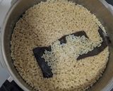 圧力鍋で玄米の具なし炊き込みごはん作り方3写真