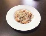 低カロリー☆エビのクリームパスタ作り方10写真