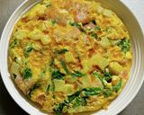 菜の花と新じゃがのスパニッシュオムレツ作り方7写真