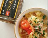 焼肉生だれで鶏肉と春キャベツトマトスープ作り方8写真
