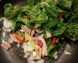 スイスチャード　野菜炒め　だよ作り方2写真