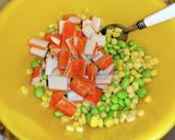 枝豆コーンカニかまのかき揚げ作り方1写真